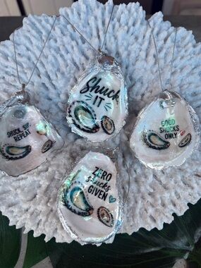 Handcrafted White Oyster Shell - Collection